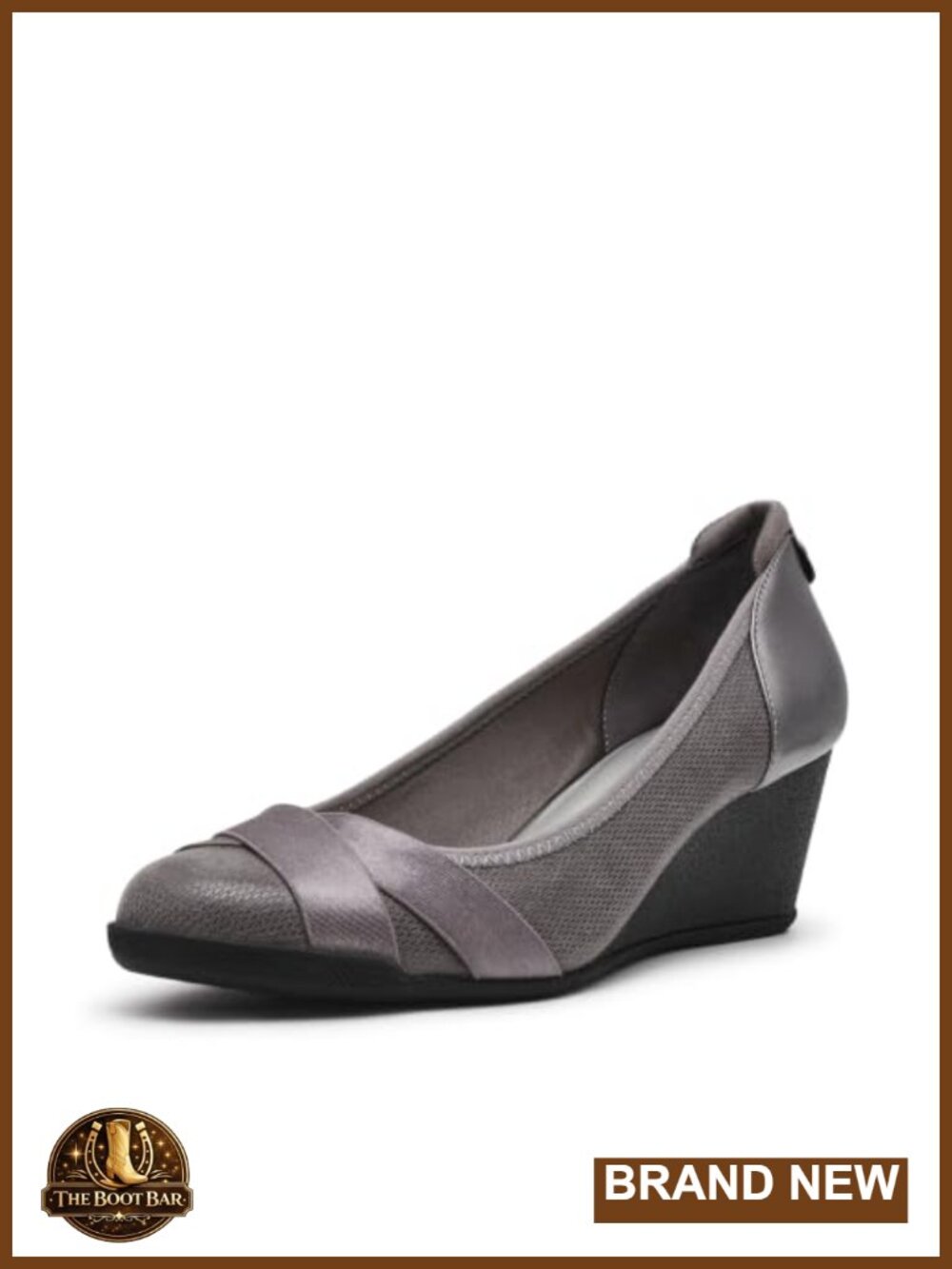 Anne Klein Wedge Heels, Round Toe, Slip On, Lightweight